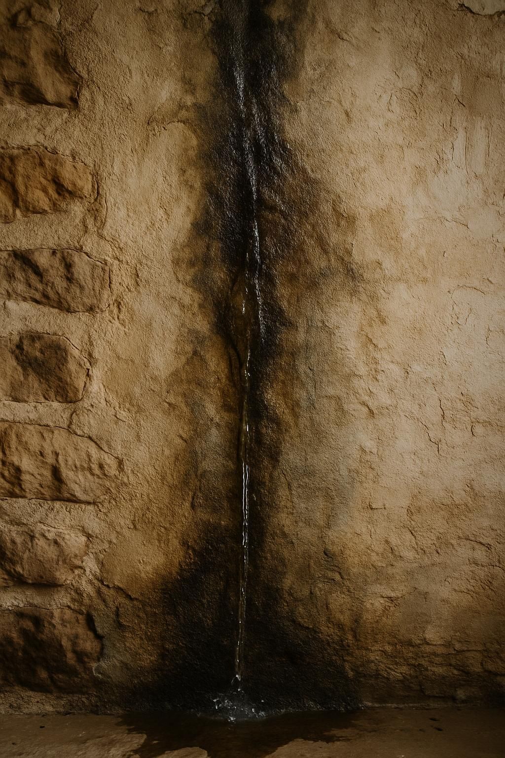 Infiltration d'eau par les murs et la toiture d'une maison dans le Nord